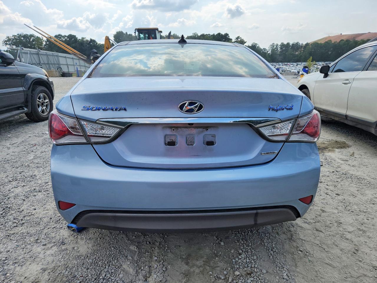 2013 Hyundai Sonata Hybrid Blue vin: KMHEC4A41DA050178