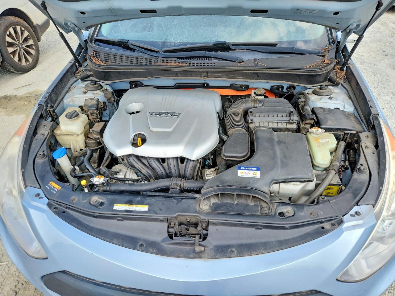 2013 Hyundai Sonata Hybrid Blue vin: KMHEC4A41DA050178