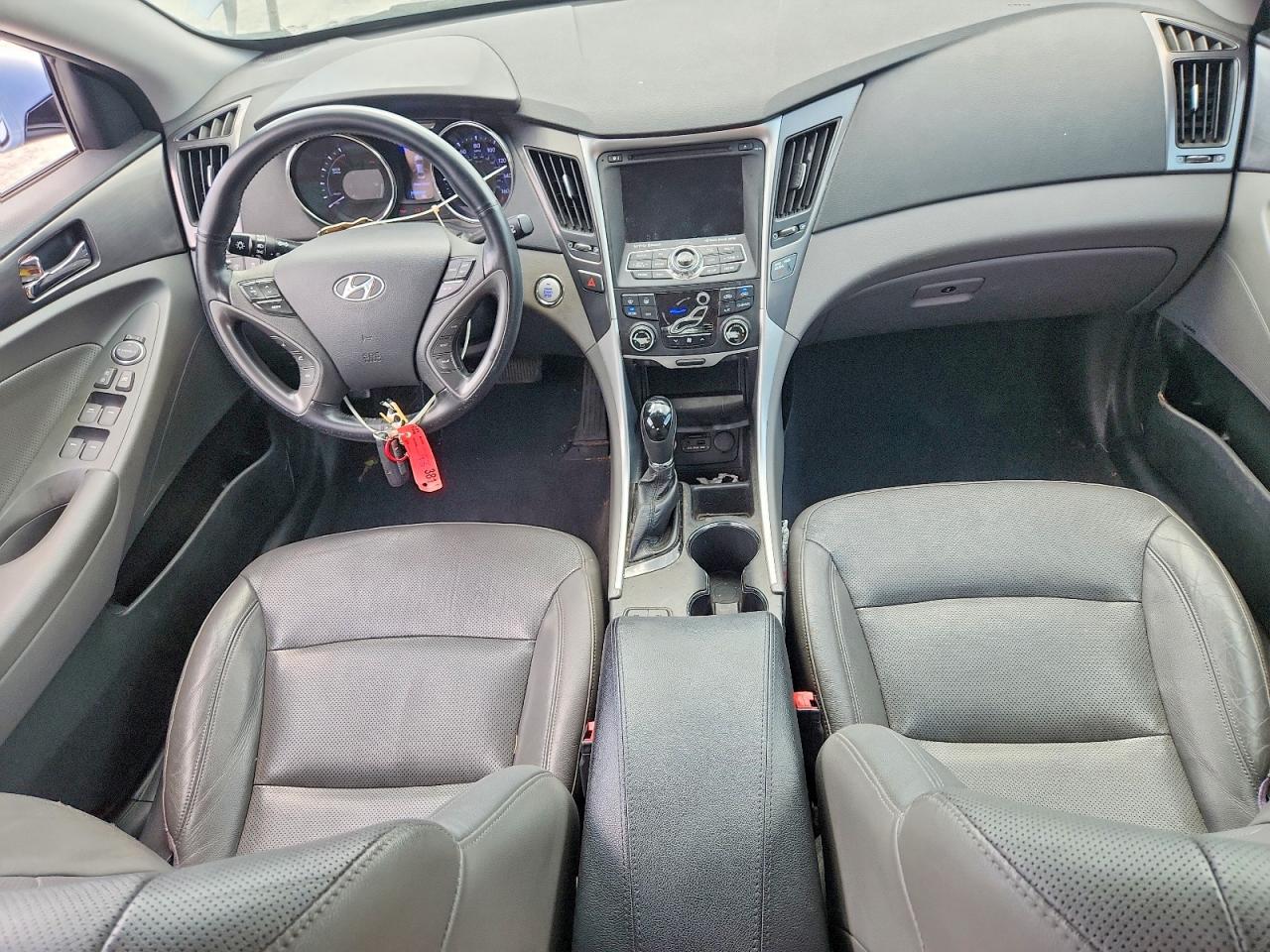 2013 Hyundai Sonata Hybrid Blue vin: KMHEC4A41DA050178