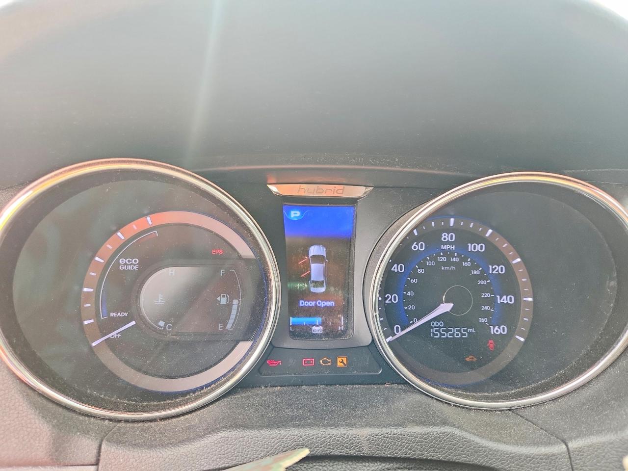 2013 Hyundai Sonata Hybrid Blue vin: KMHEC4A41DA050178