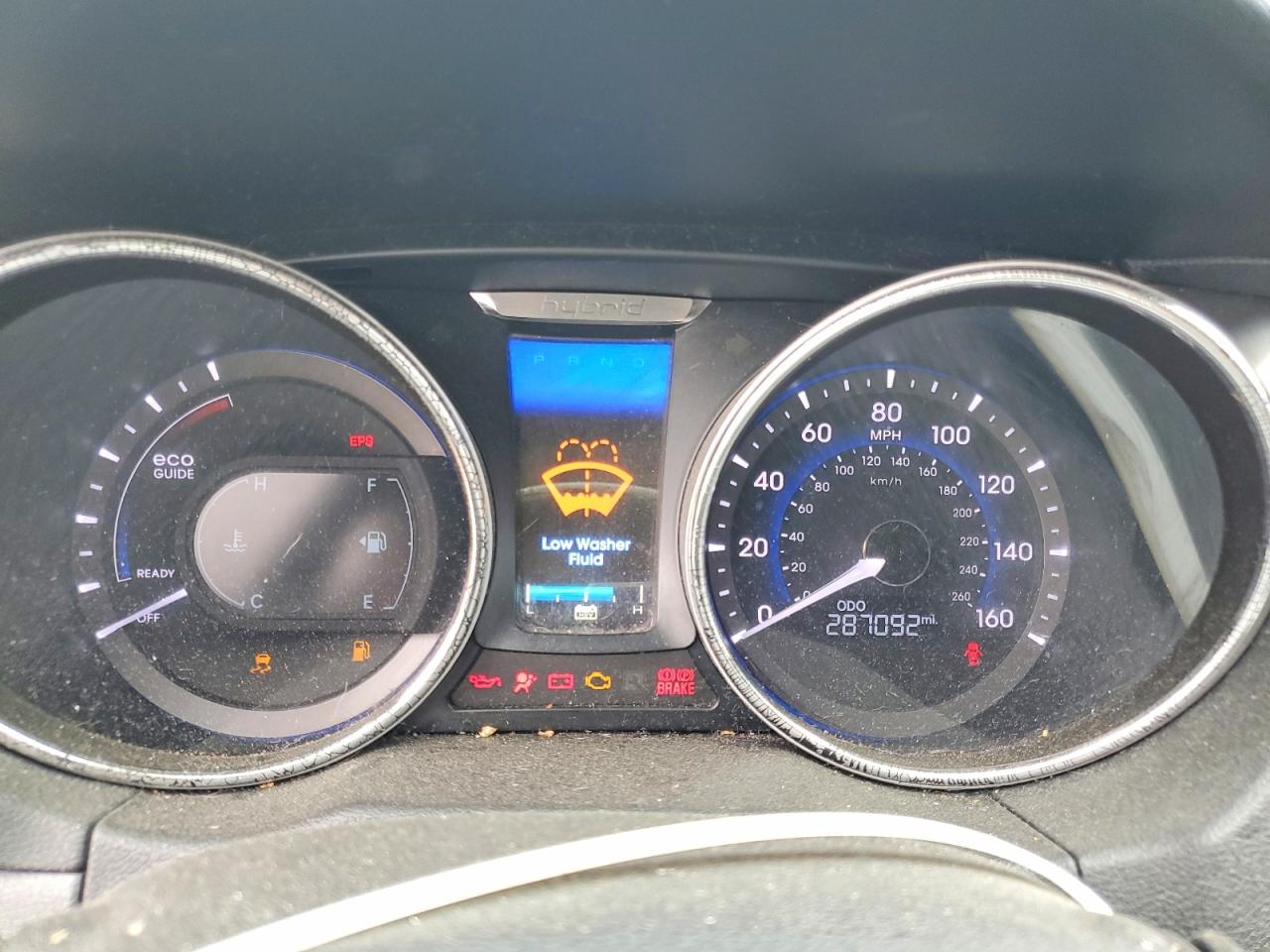 2013 Hyundai Sonata Hybrid Blue vin: KMHEC4A41DA066560