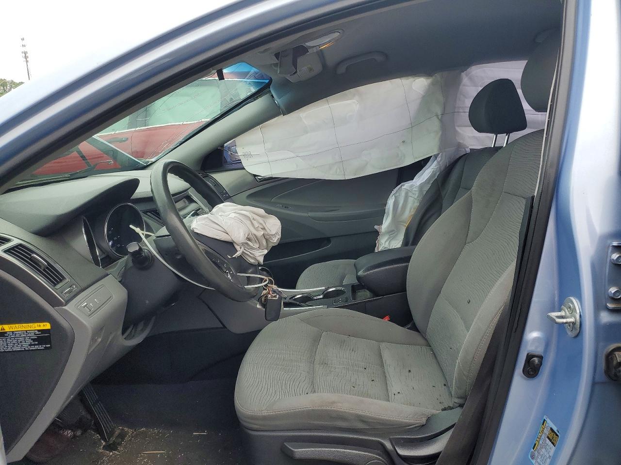 2013 Hyundai Sonata Hybrid Blue vin: KMHEC4A41DA066560