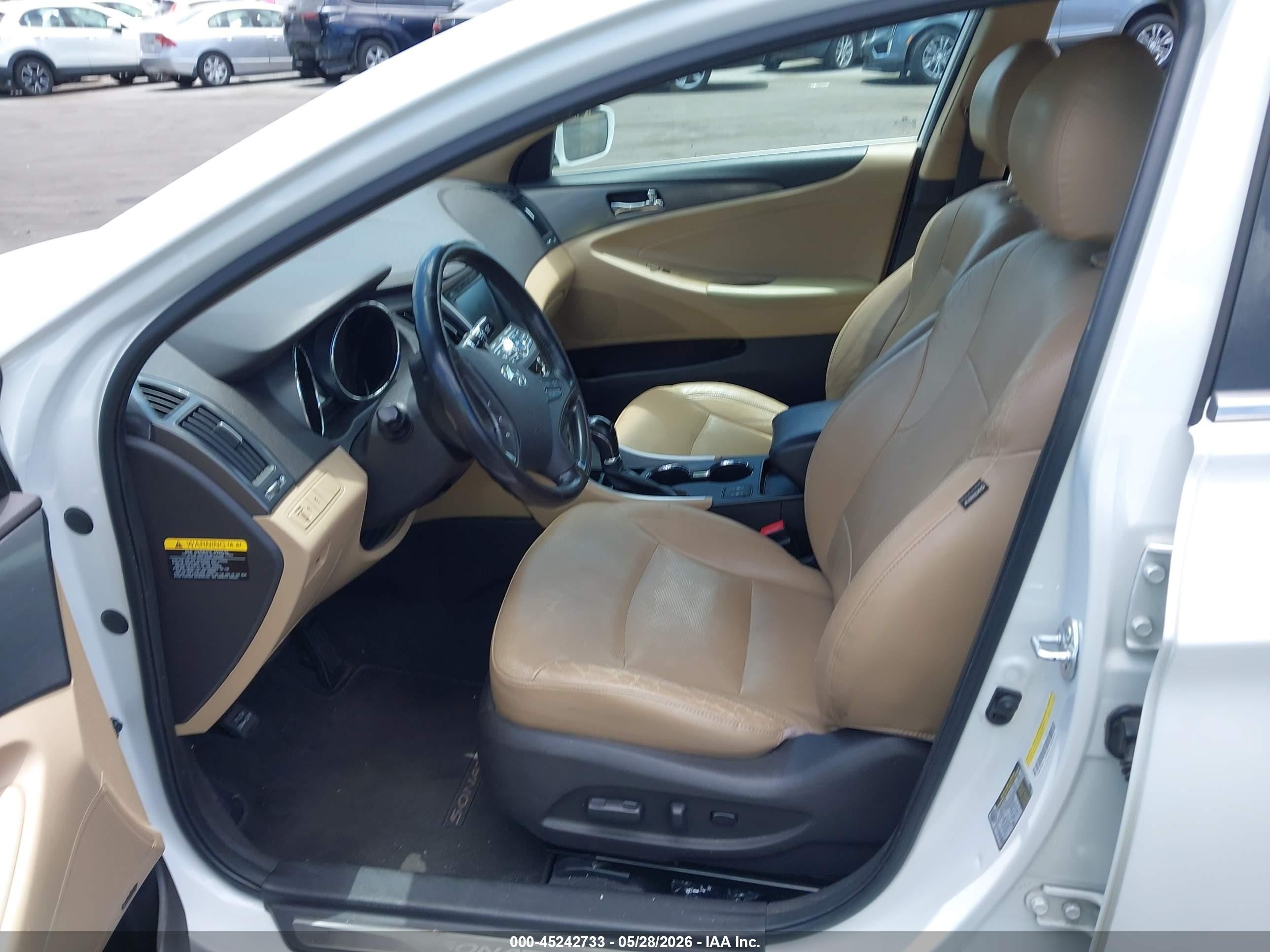 2013 Hyundai Sonata Hybrid Limited White vin: KMHEC4A41DA069703