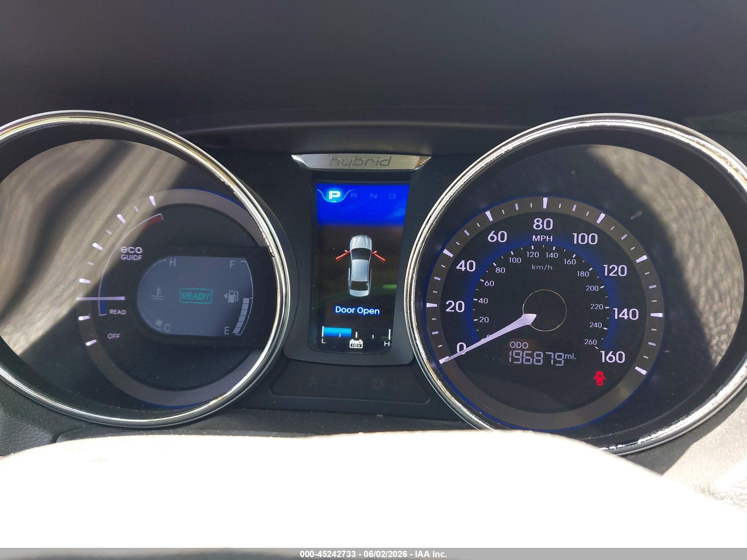 2013 Hyundai Sonata Hybrid Limited White vin: KMHEC4A41DA069703