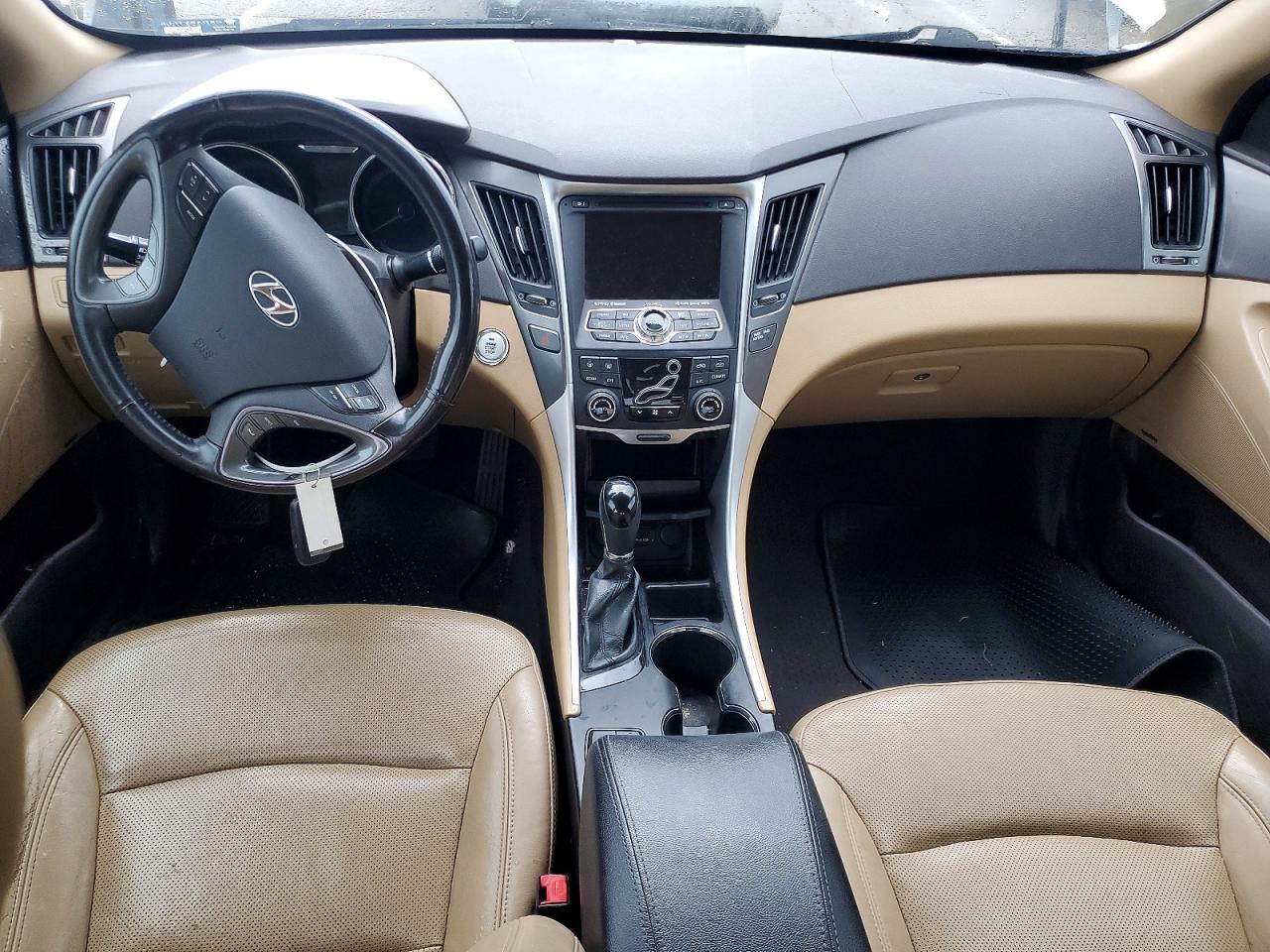 2013 Hyundai Sonata Hybrid White vin: KMHEC4A41DA074951