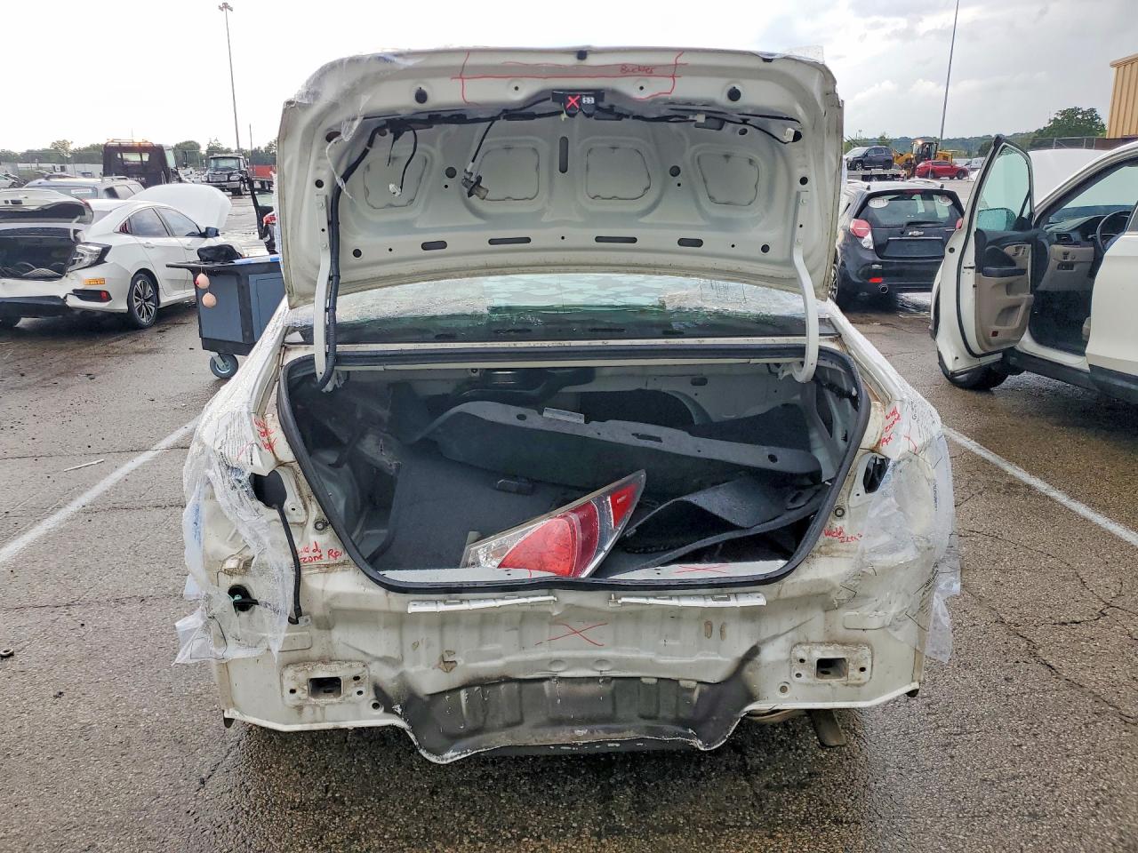 2013 Hyundai Sonata Hybrid White vin: KMHEC4A41DA074951
