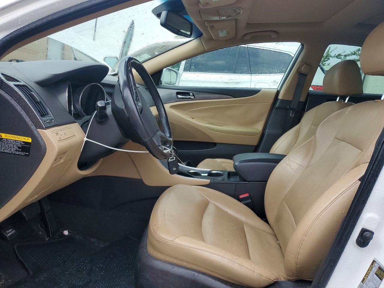 2013 Hyundai Sonata Hybrid White vin: KMHEC4A41DA074951