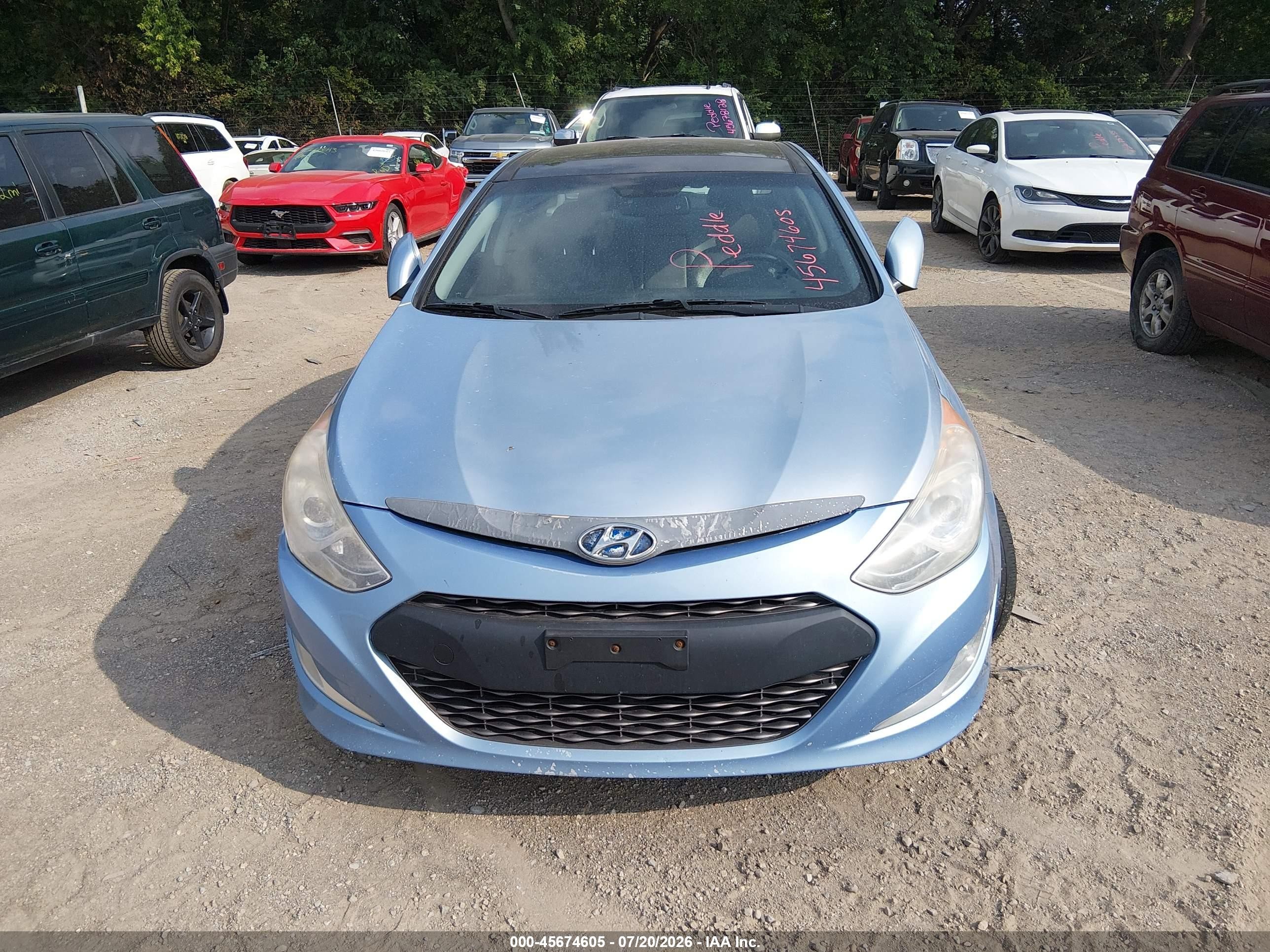 2013 Hyundai Sonata Hybrid Limited Blue vin: KMHEC4A41DA075842