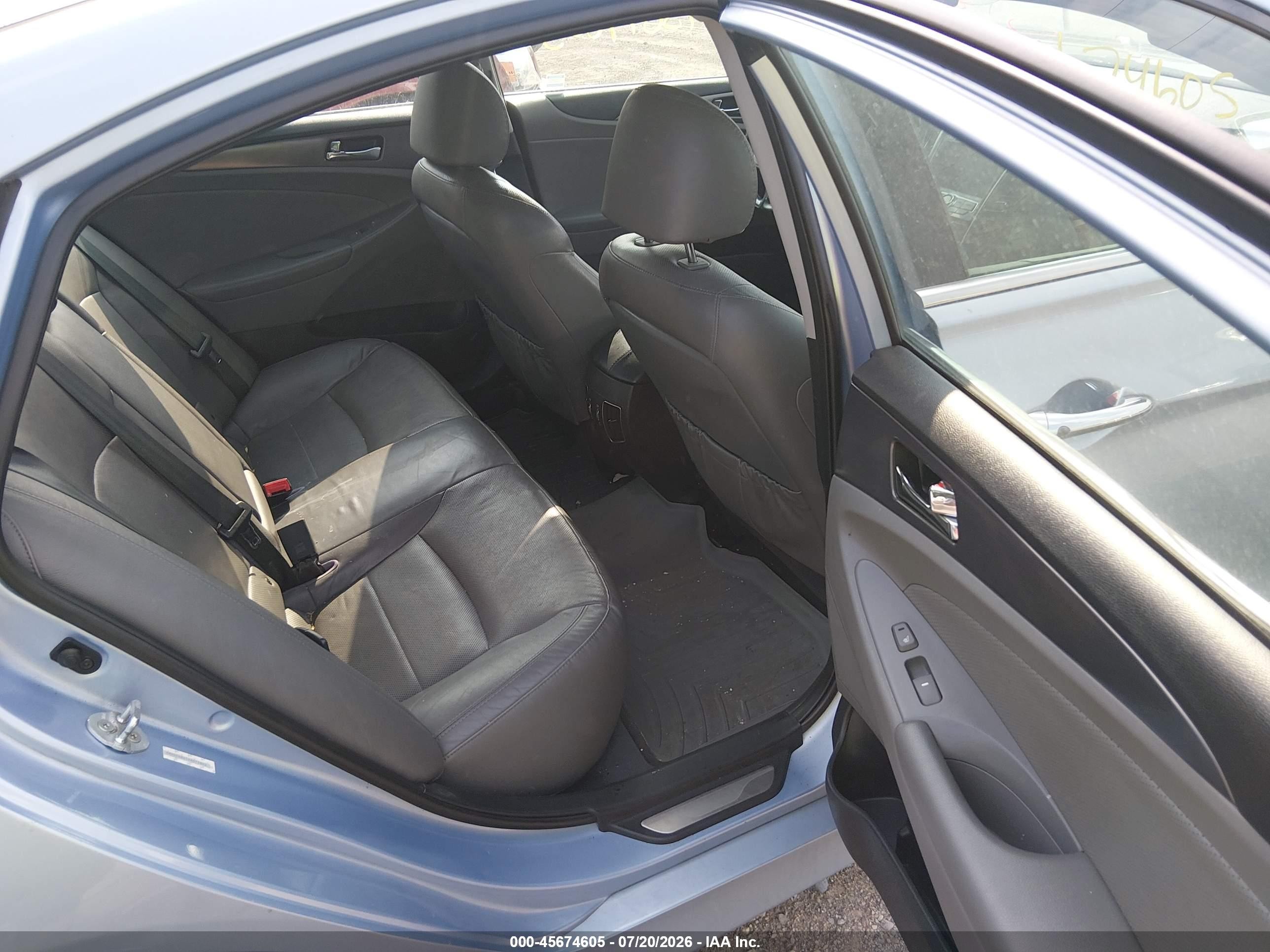2013 Hyundai Sonata Hybrid Limited Blue vin: KMHEC4A41DA075842