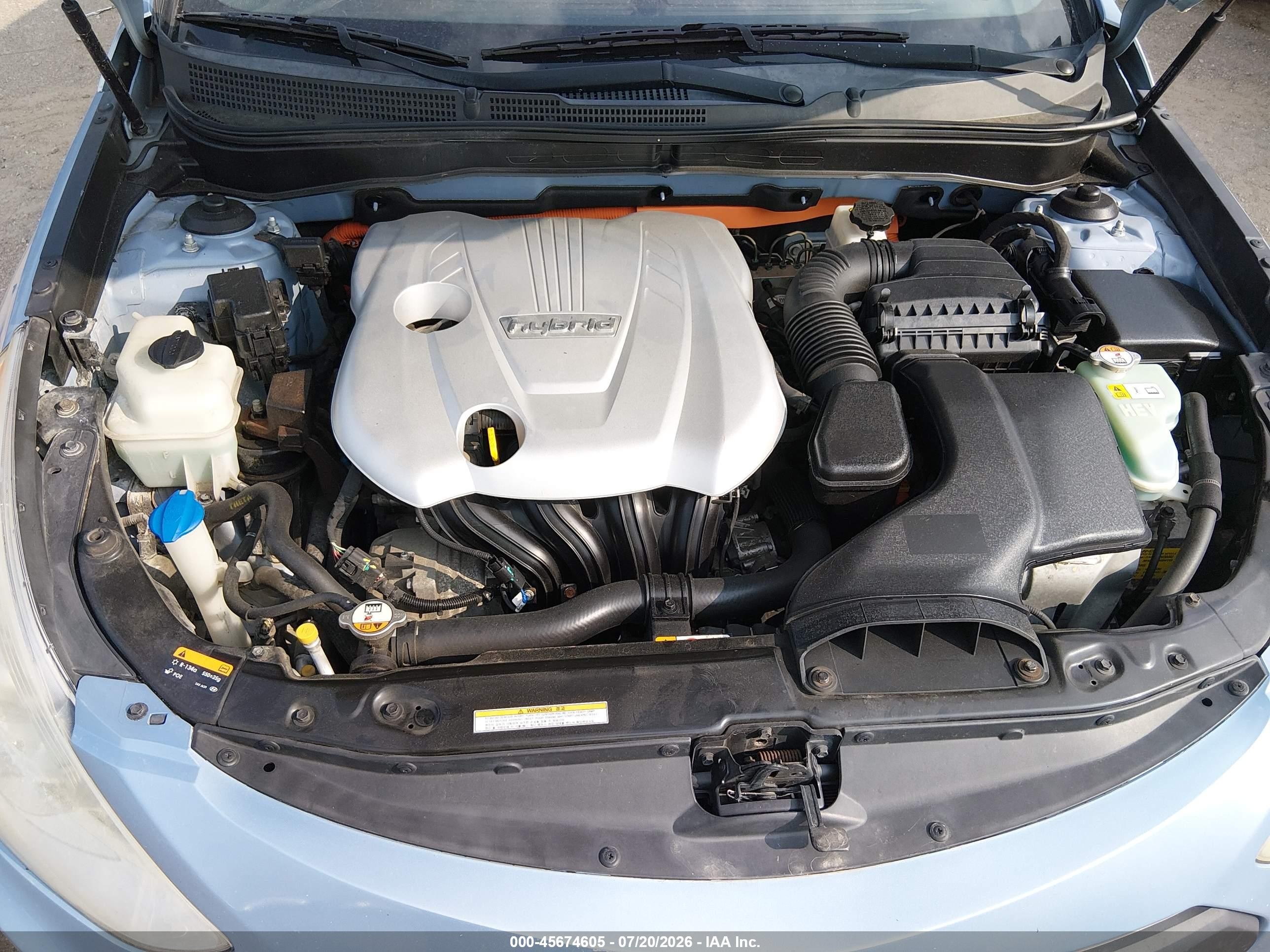 2013 Hyundai Sonata Hybrid Limited Blue vin: KMHEC4A41DA075842
