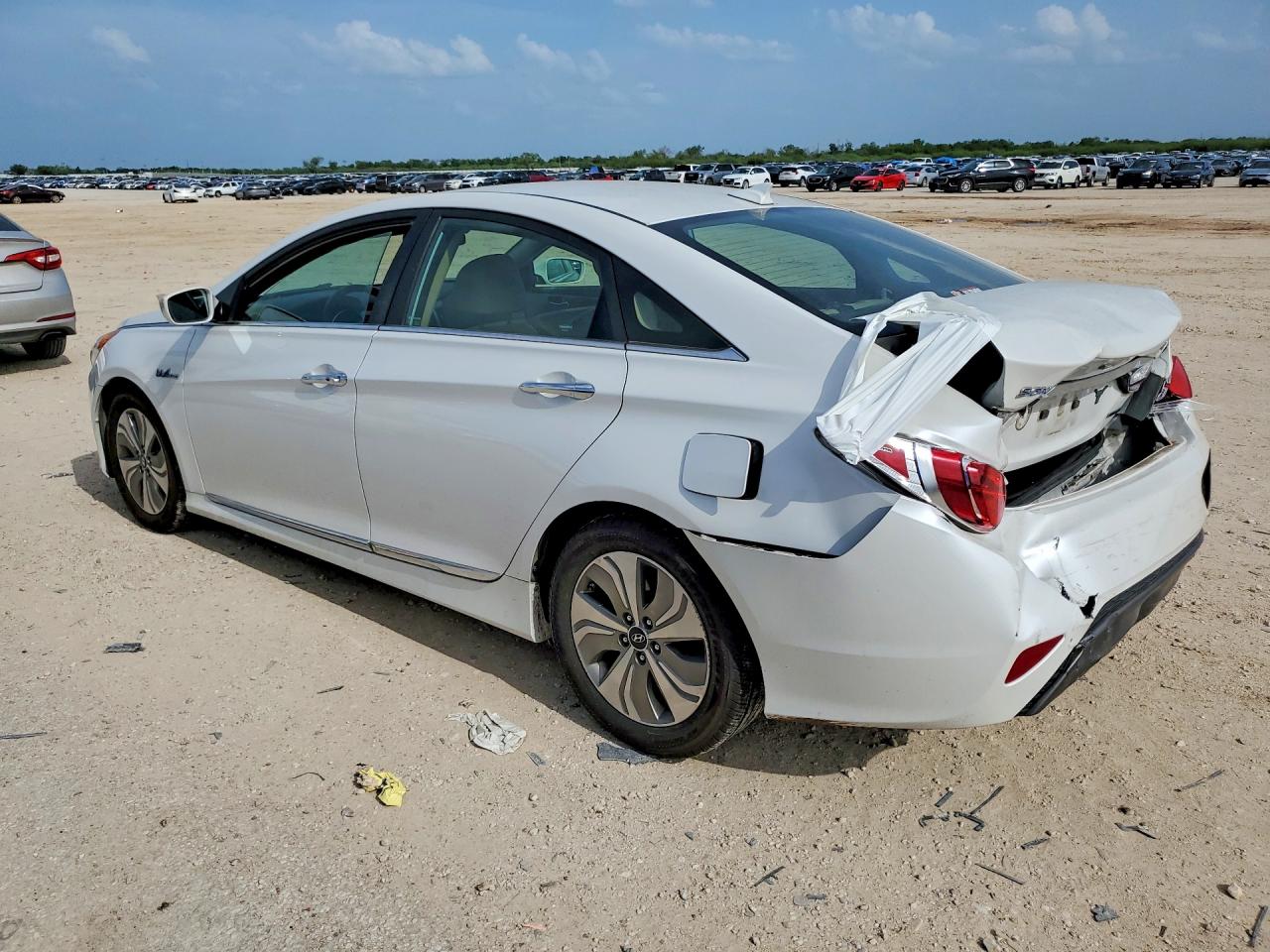2013 Hyundai Sonata Hybrid White vin: KMHEC4A41DA083066