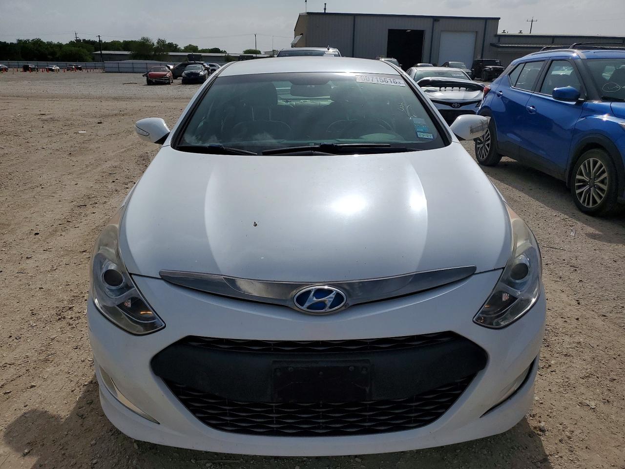 2013 Hyundai Sonata Hybrid White vin: KMHEC4A41DA083066