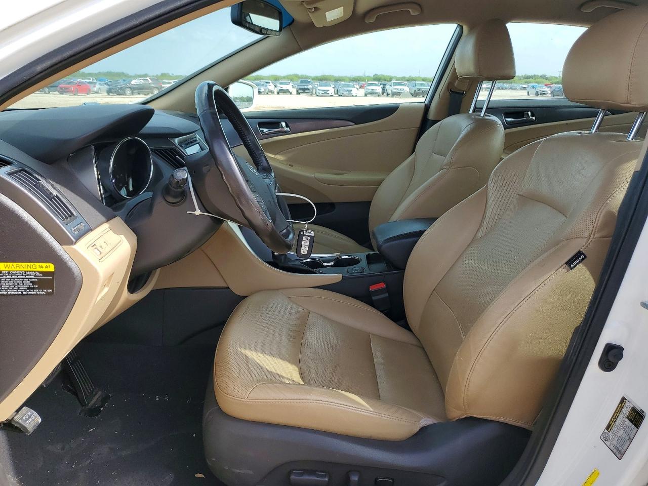 2013 Hyundai Sonata Hybrid White vin: KMHEC4A41DA083066