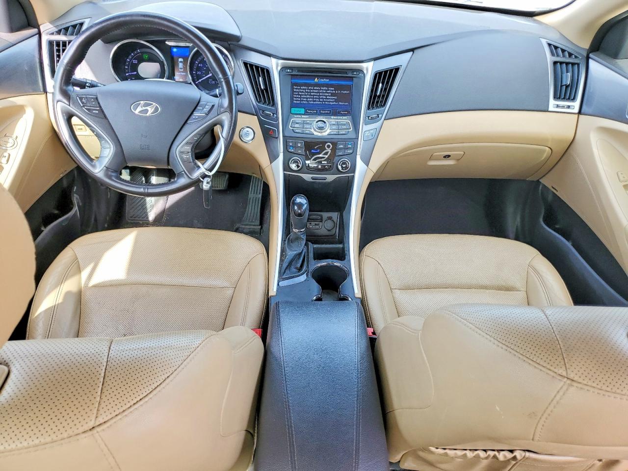 2013 Hyundai Sonata Hybrid White vin: KMHEC4A41DA083066