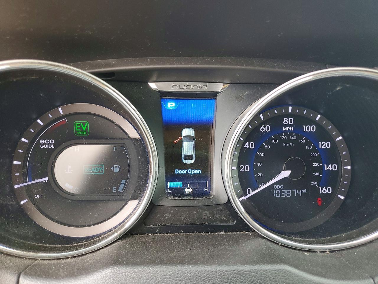 2013 Hyundai Sonata Hybrid White vin: KMHEC4A41DA083066