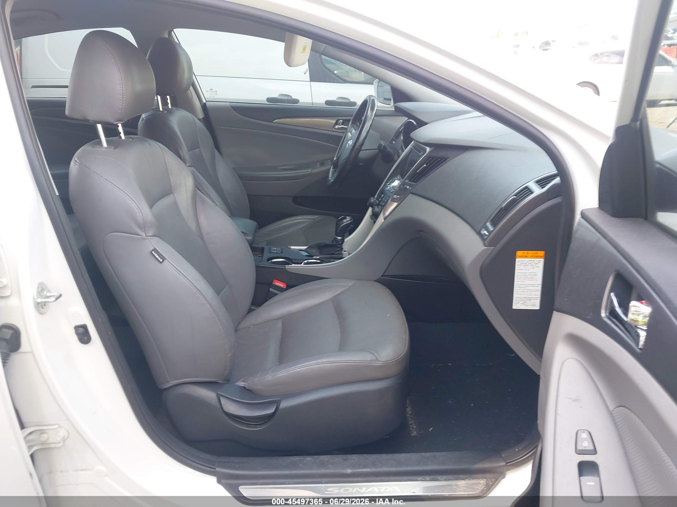 2013 Hyundai Sonata Hybrid Limited White vin: KMHEC4A41DA091653