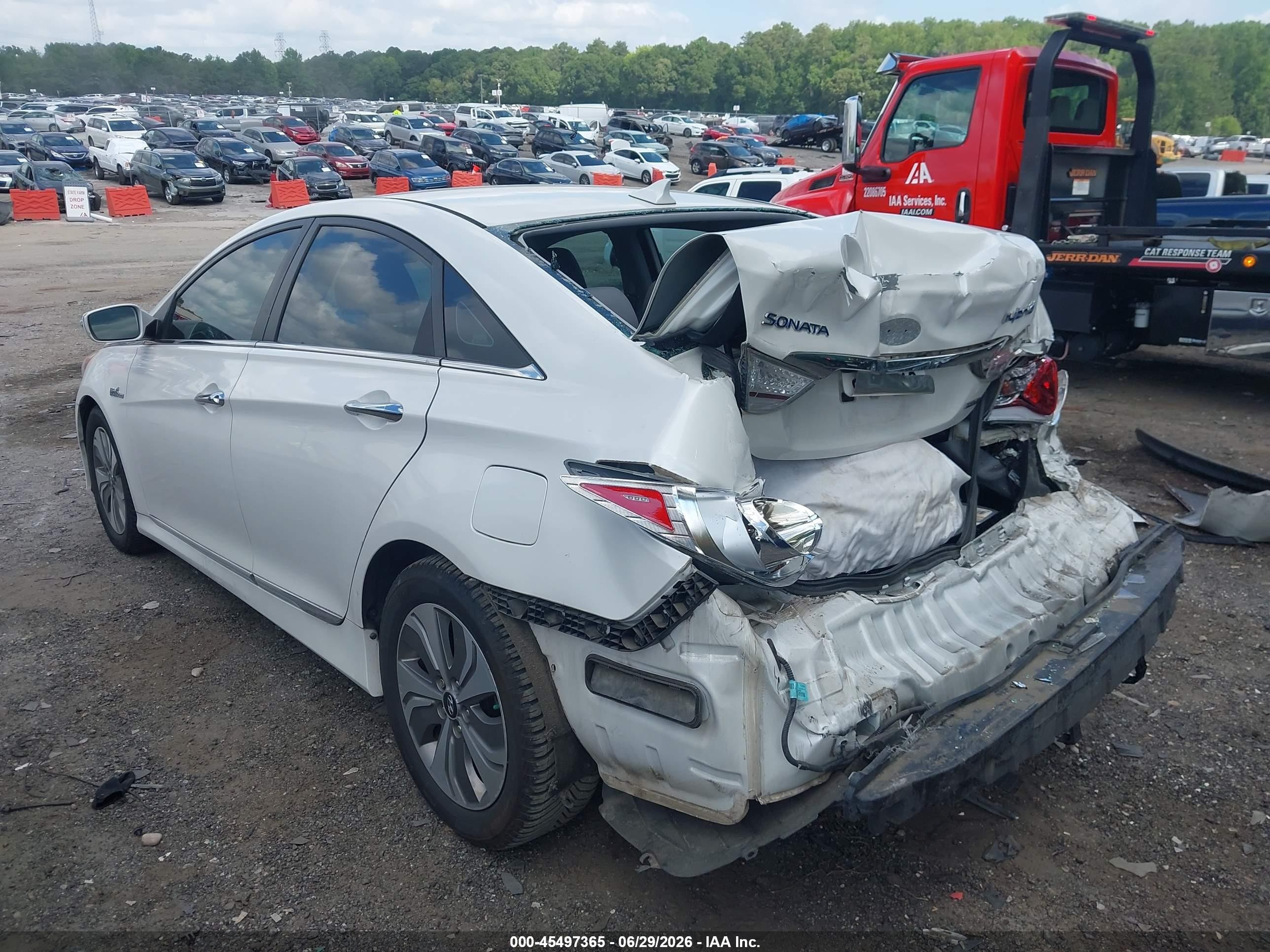 2013 Hyundai Sonata Hybrid Limited White vin: KMHEC4A41DA091653
