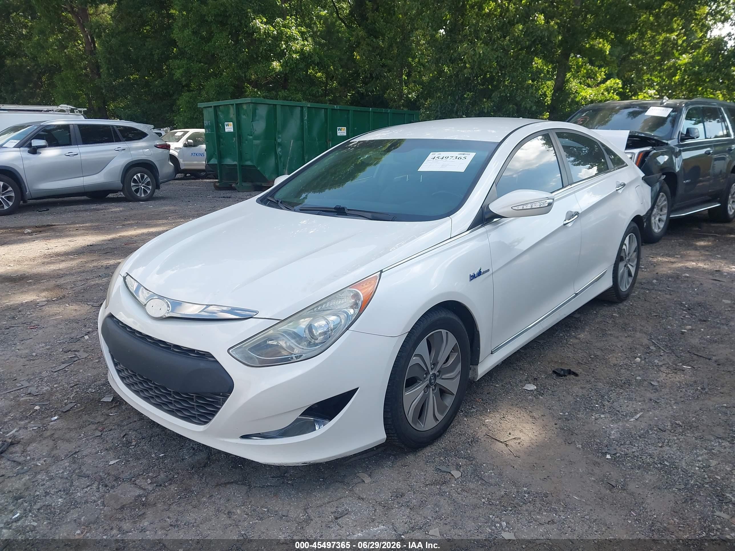 2013 Hyundai Sonata Hybrid Limited White vin: KMHEC4A41DA091653