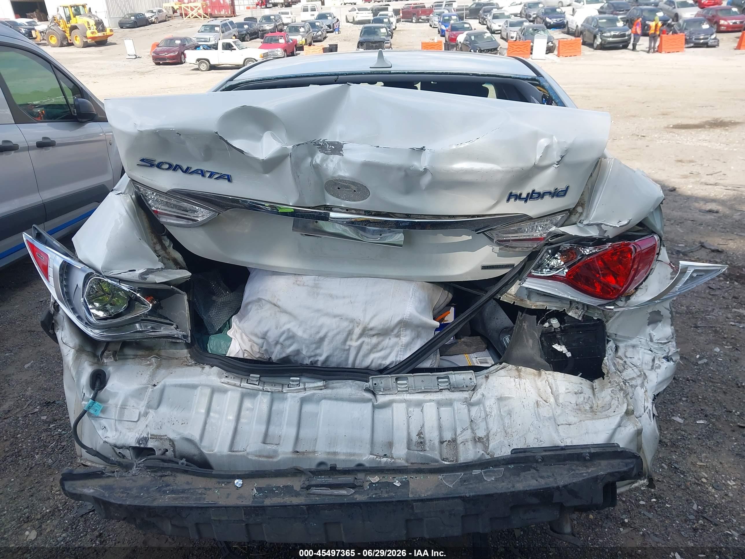 2013 Hyundai Sonata Hybrid Limited White vin: KMHEC4A41DA091653