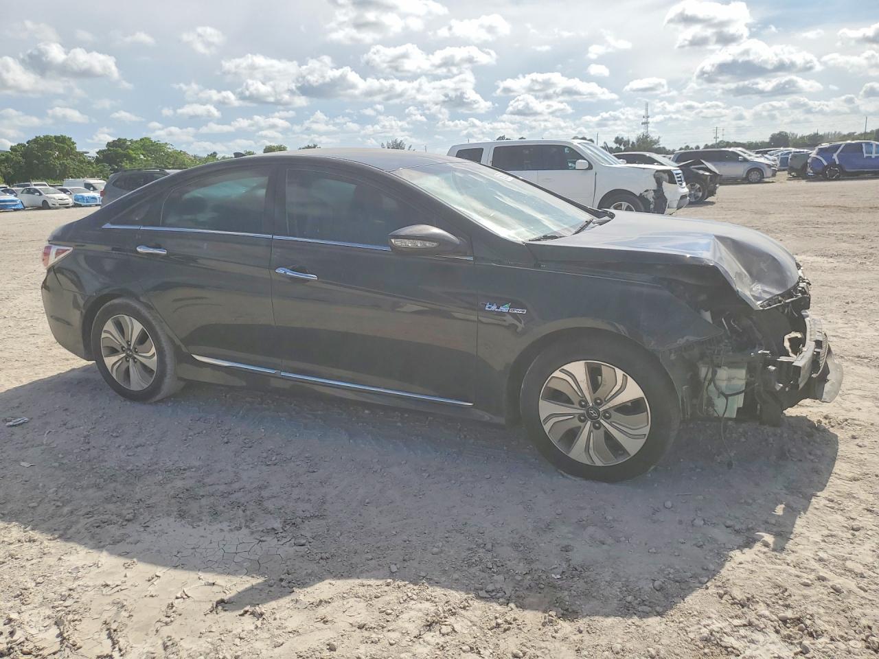 2013 Hyundai Sonata Hybrid Black vin: KMHEC4A41DA094830