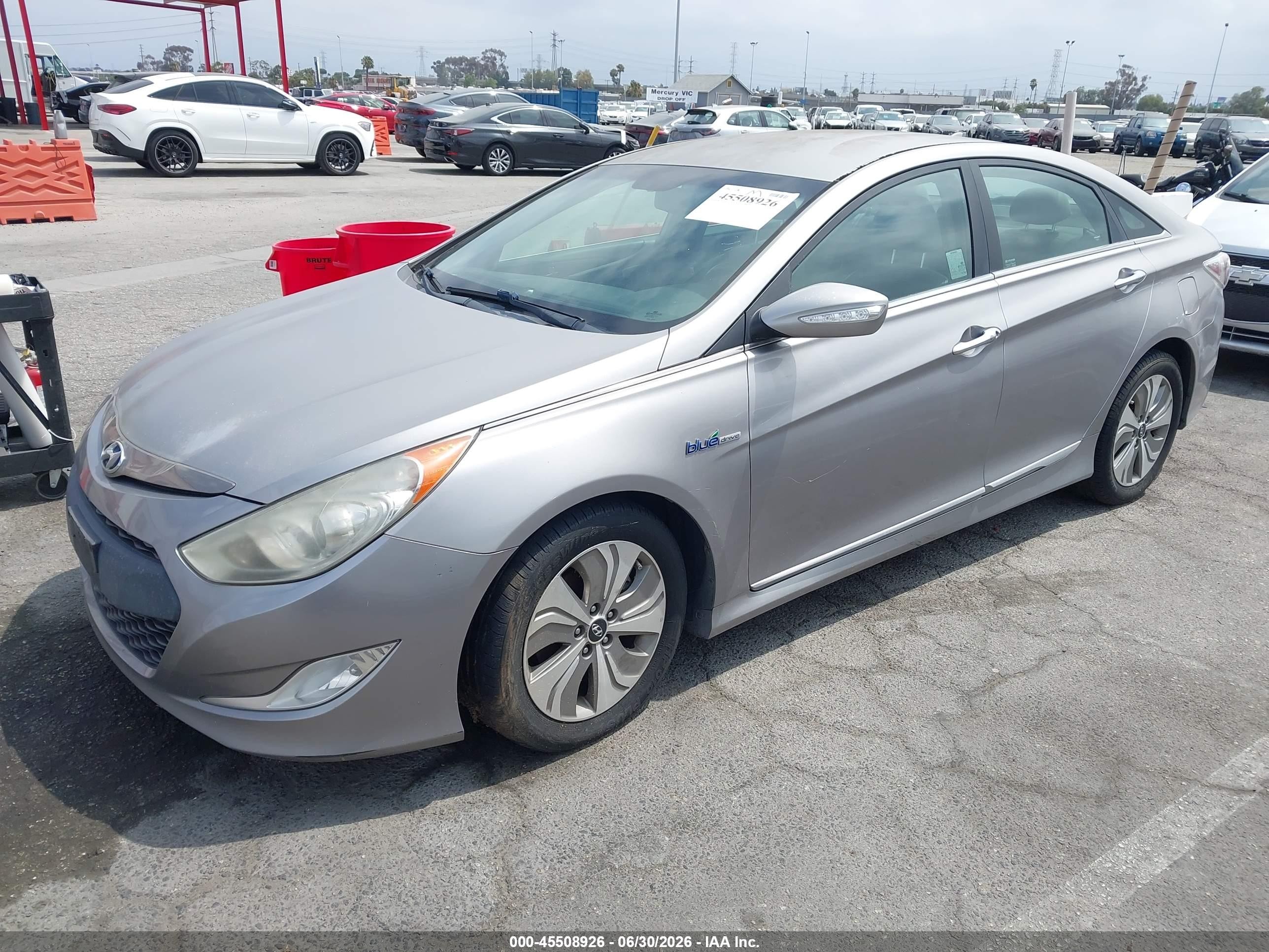 2013 Hyundai Sonata Hybrid Limited Silver vin: KMHEC4A41DA095251
