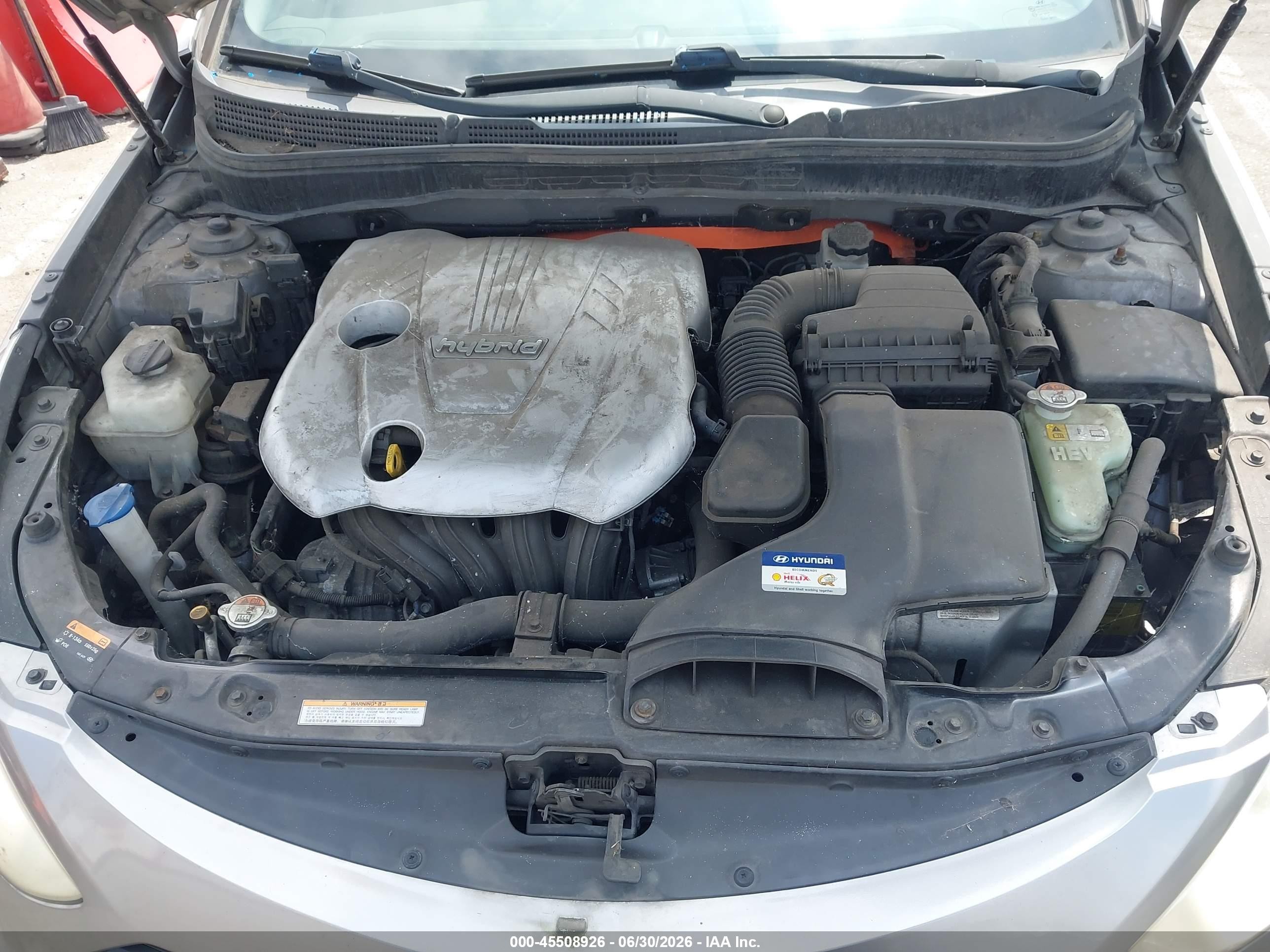 2013 Hyundai Sonata Hybrid Limited Silver vin: KMHEC4A41DA095251