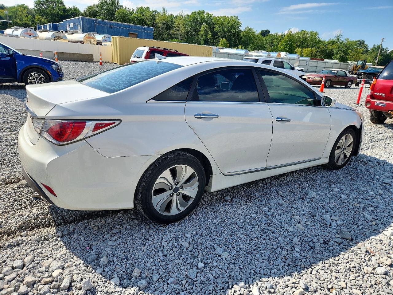 2013 Hyundai Sonata Hybrid White vin: KMHEC4A41DA097565