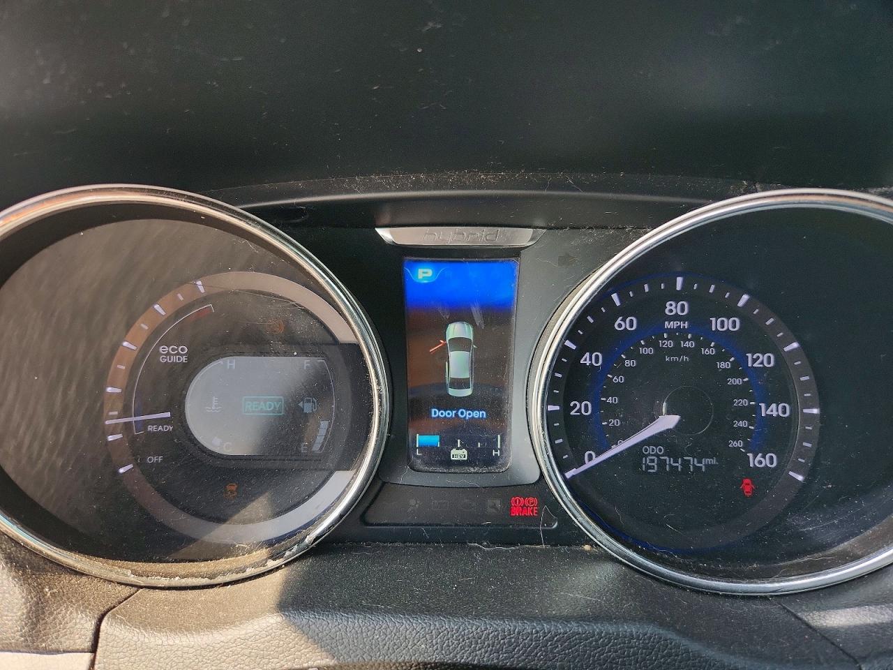 2013 Hyundai Sonata Hybrid White vin: KMHEC4A41DA097565