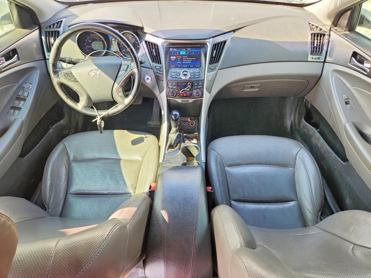 2013 Hyundai Sonata Hybrid White vin: KMHEC4A41DA097565