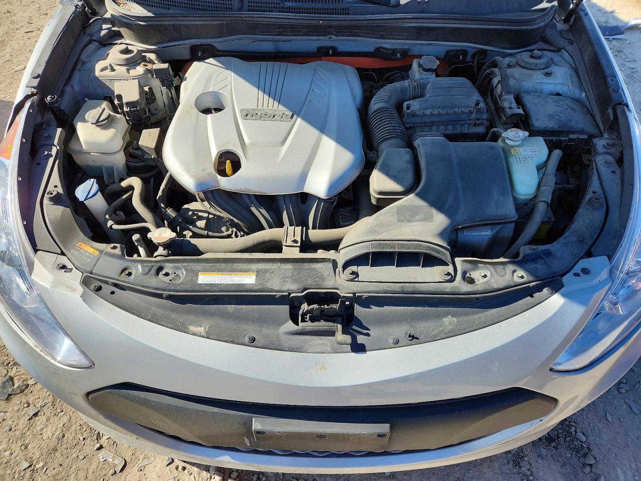 2013 Hyundai Sonata Hybrid Silver vin: KMHEC4A41DA098375