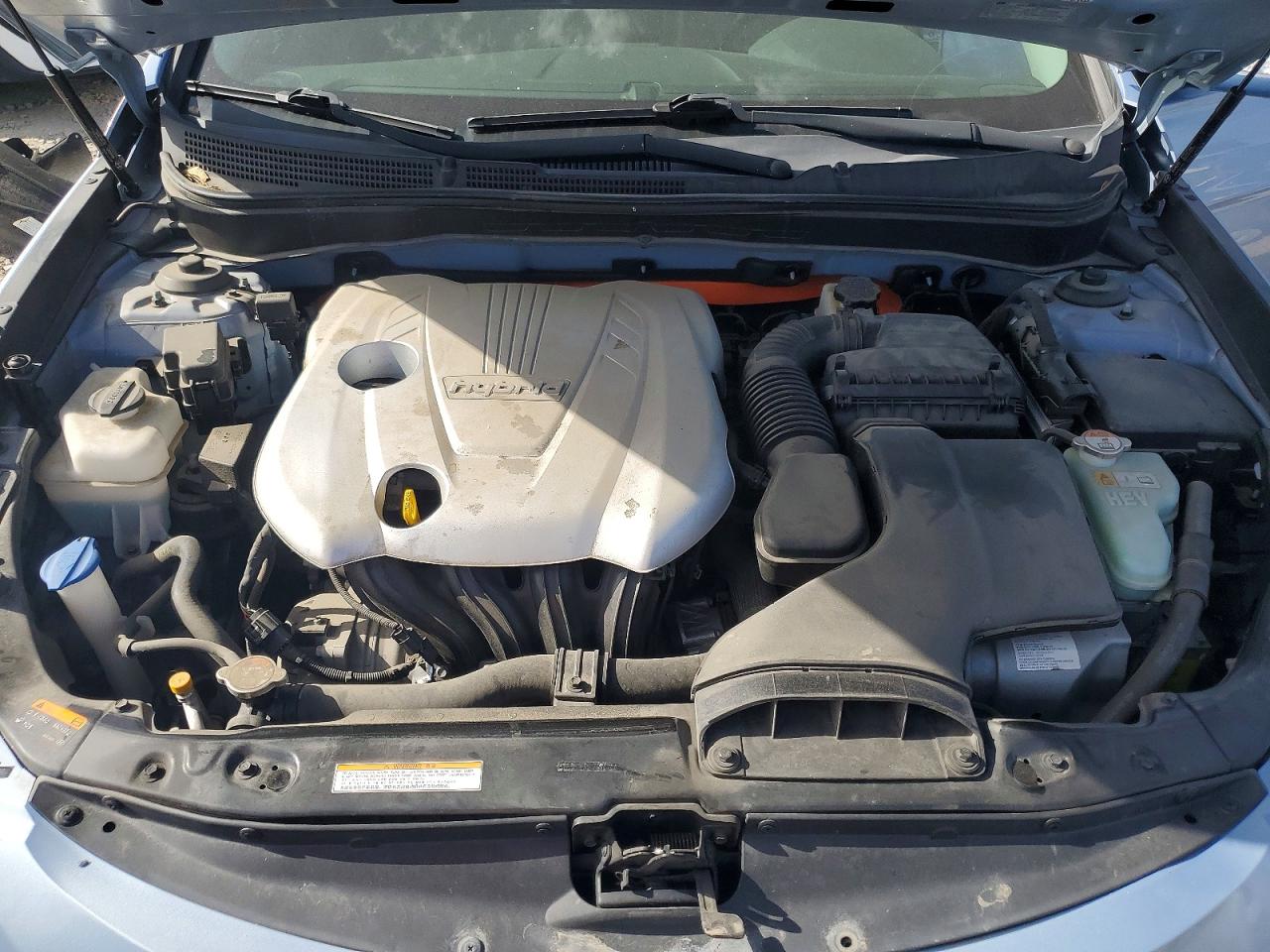 2013 Hyundai Sonata Hybrid Blue vin: KMHEC4A41DA099283