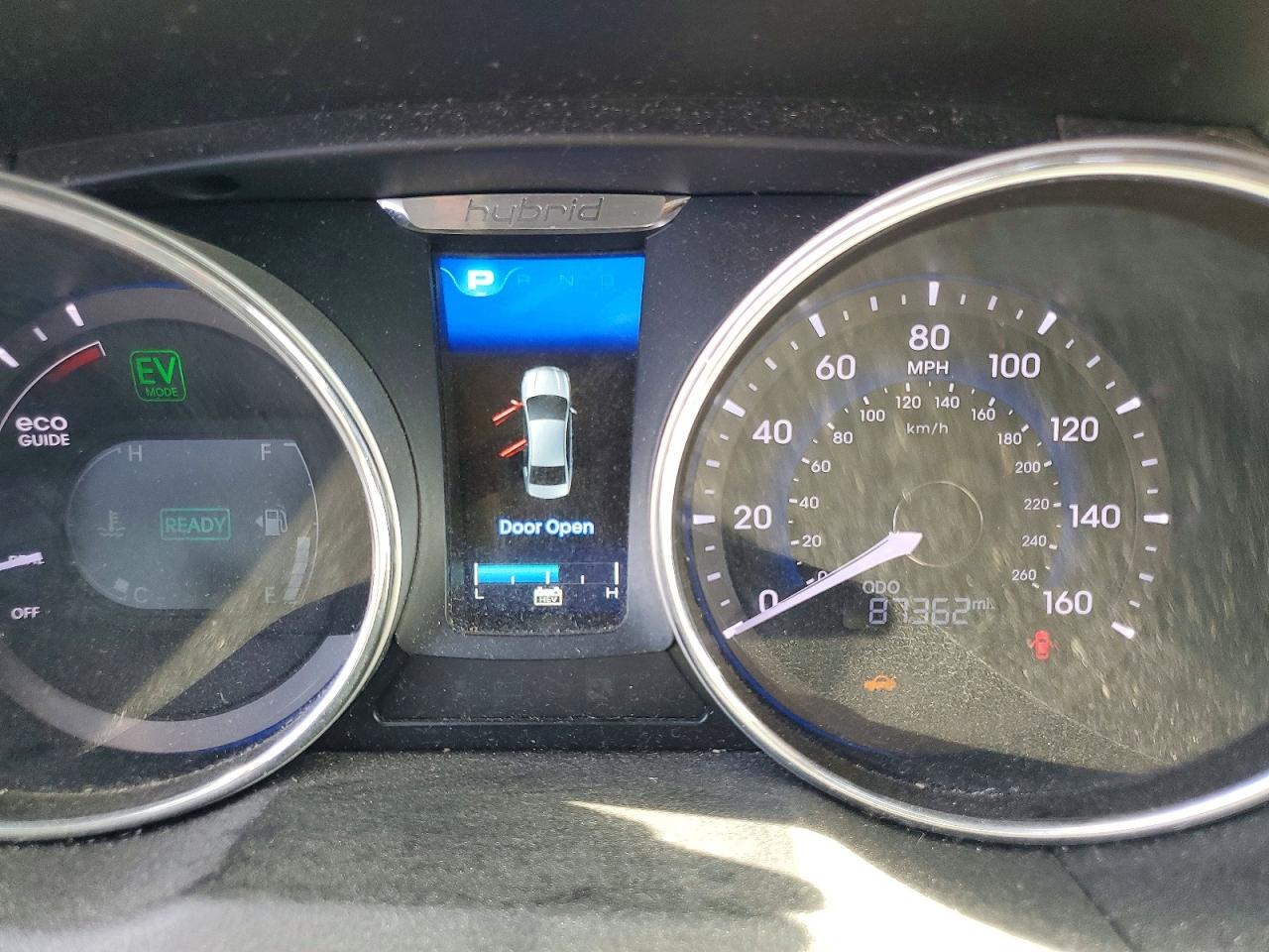 2013 Hyundai Sonata Hybrid Blue vin: KMHEC4A41DA099283
