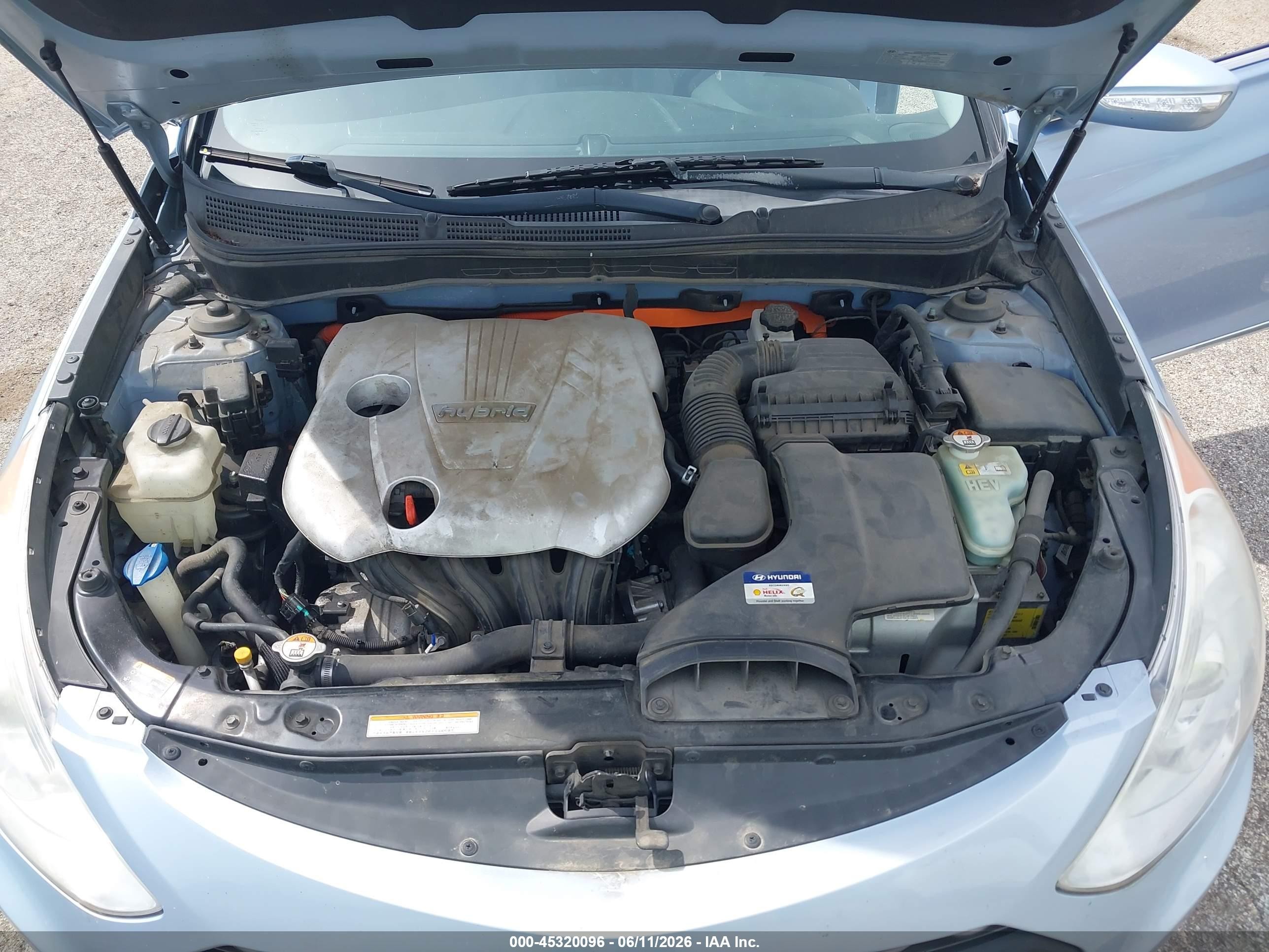 2014 Hyundai Sonata Hybrid Limited Light Blue vin: KMHEC4A41EA104953