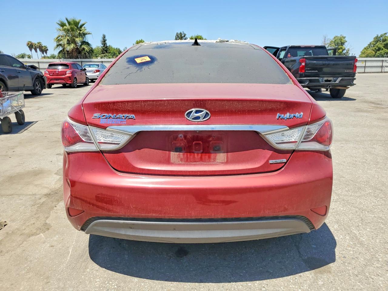 2014 Hyundai Sonata Hybrid Burgundy vin: KMHEC4A41EA111806