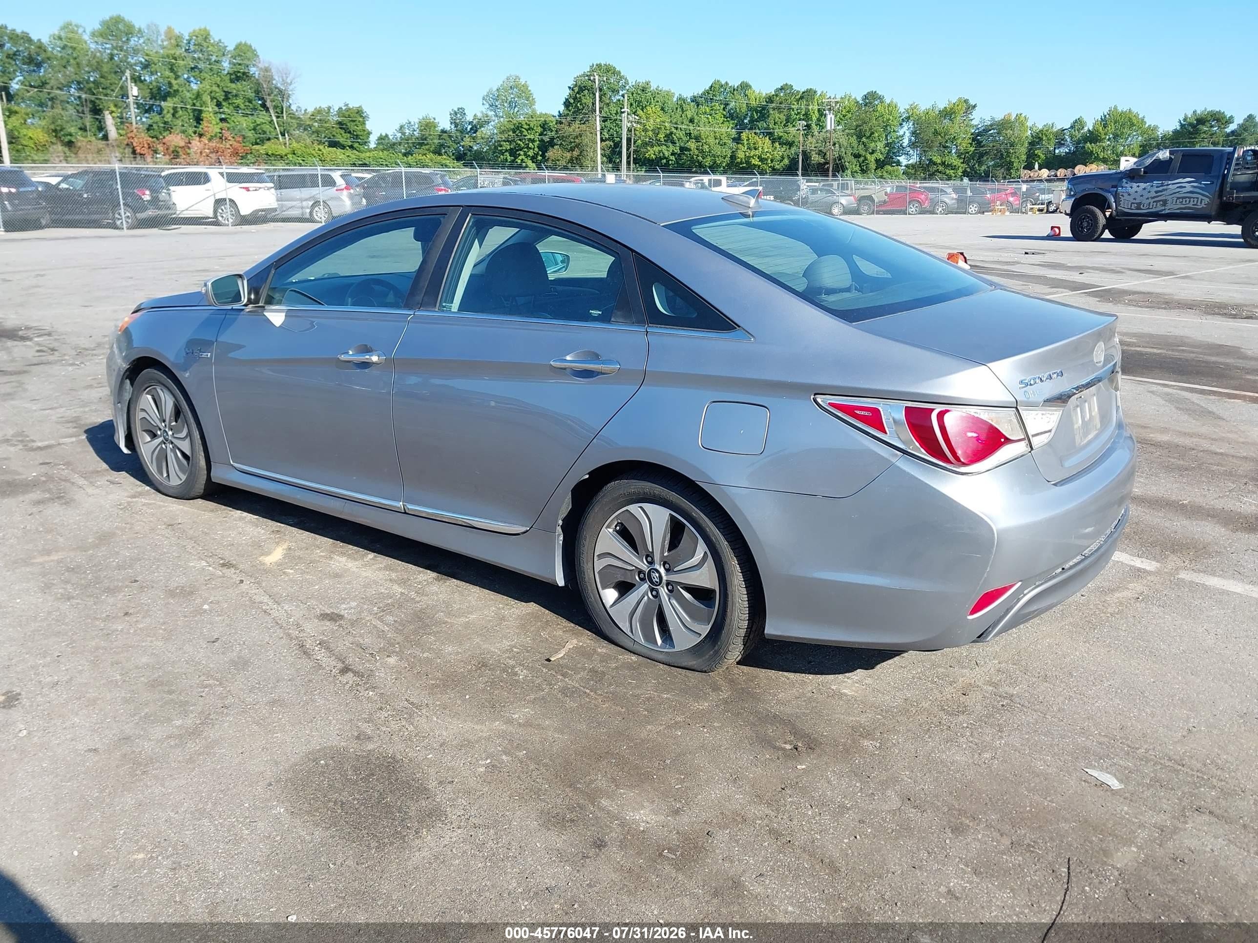 2014 Hyundai Sonata Hybrid Limited Gray vin: KMHEC4A41EA112583