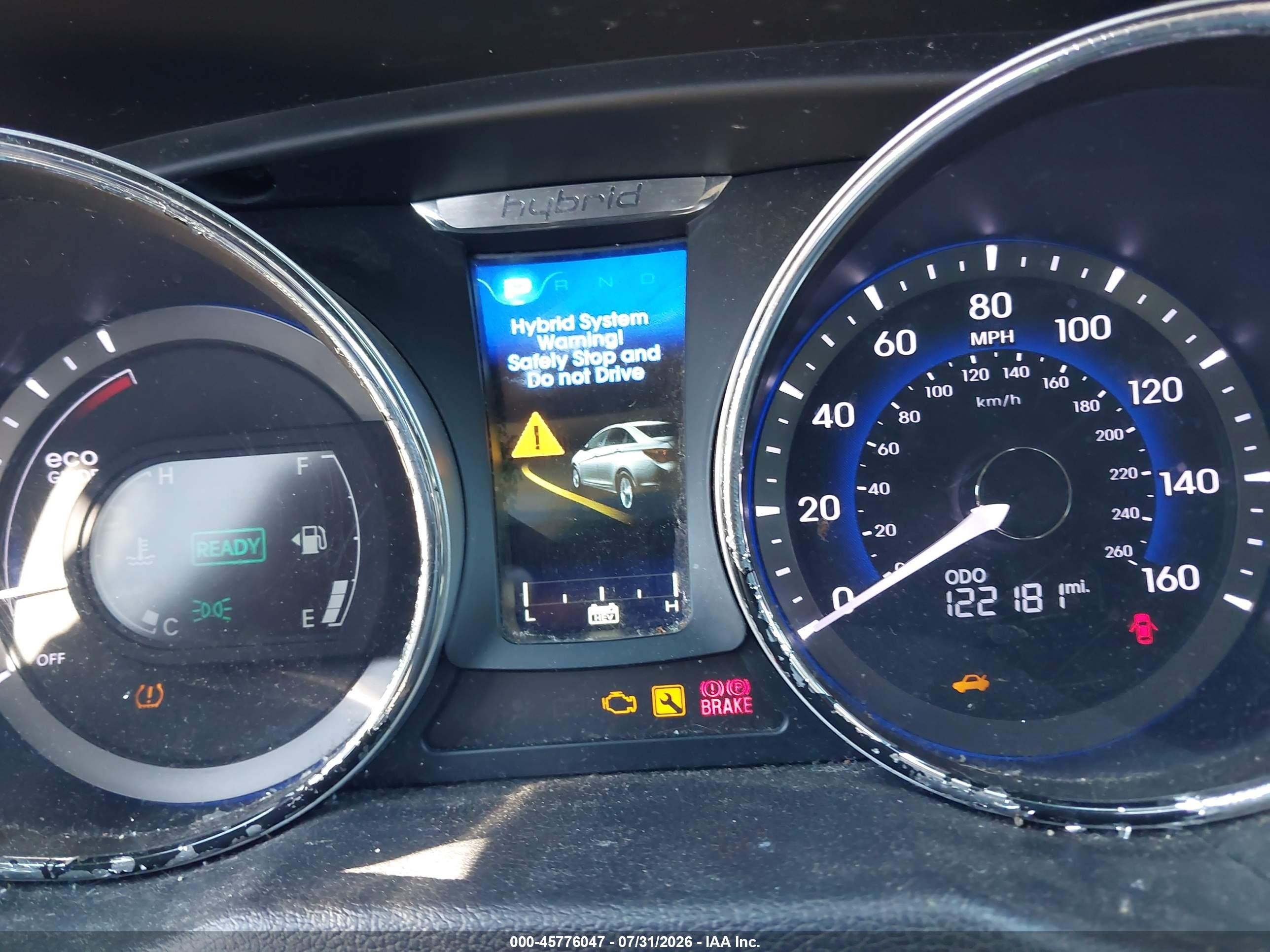 2014 Hyundai Sonata Hybrid Limited Gray vin: KMHEC4A41EA112583