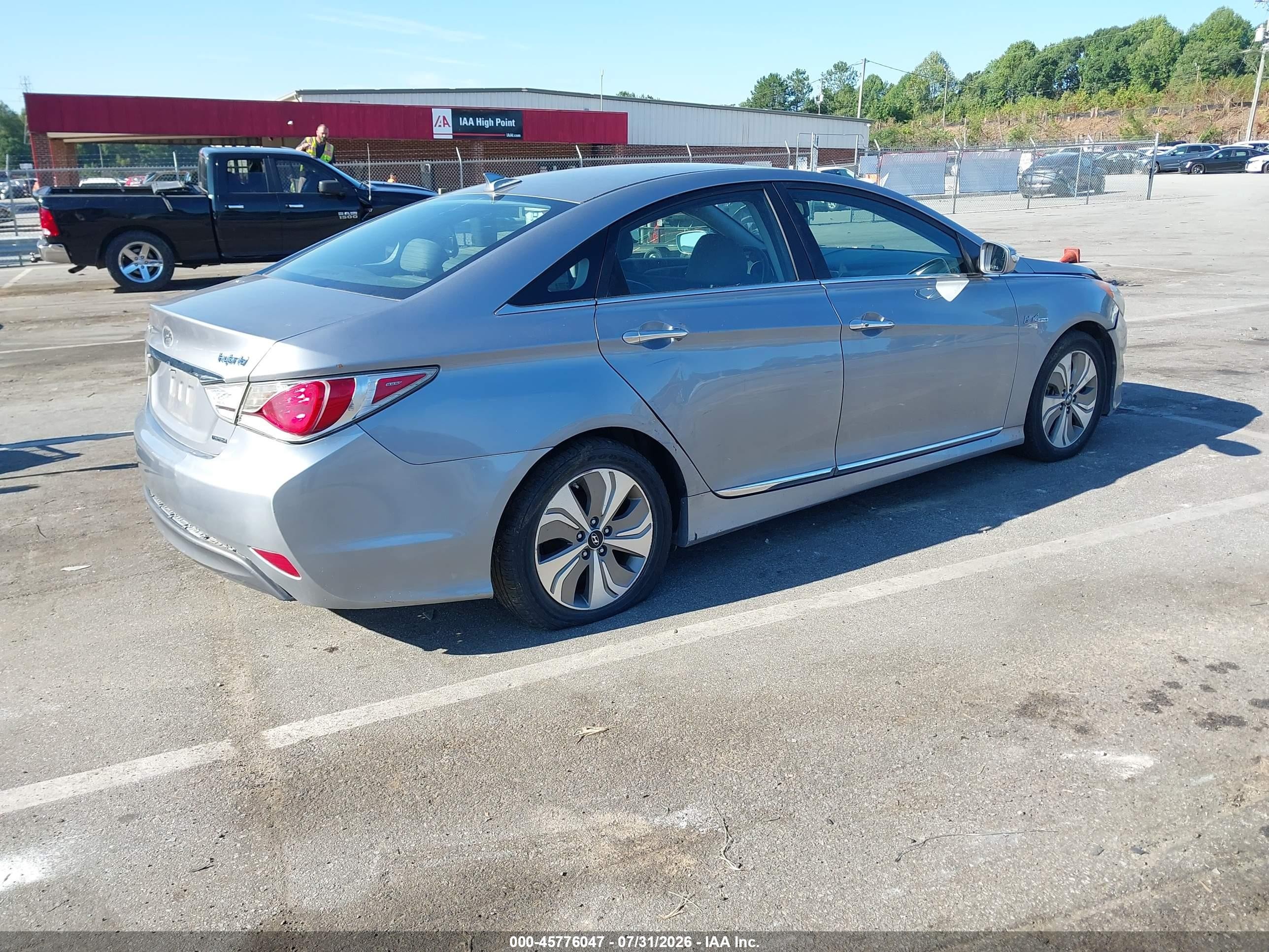 2014 Hyundai Sonata Hybrid Limited Gray vin: KMHEC4A41EA112583