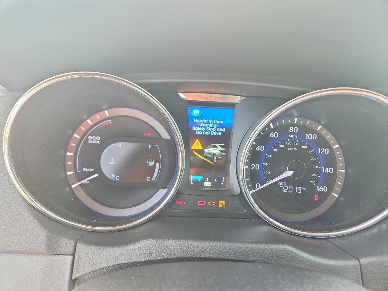 2015 Hyundai Sonata Hybrid Limited Blue vin: KMHEC4A41FA120023