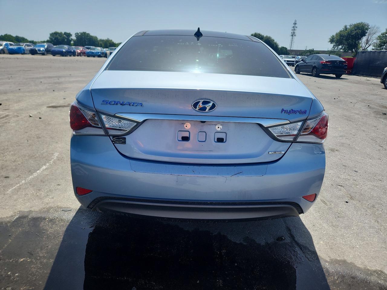 2015 Hyundai Sonata Hybrid Limited Blue vin: KMHEC4A41FA120023