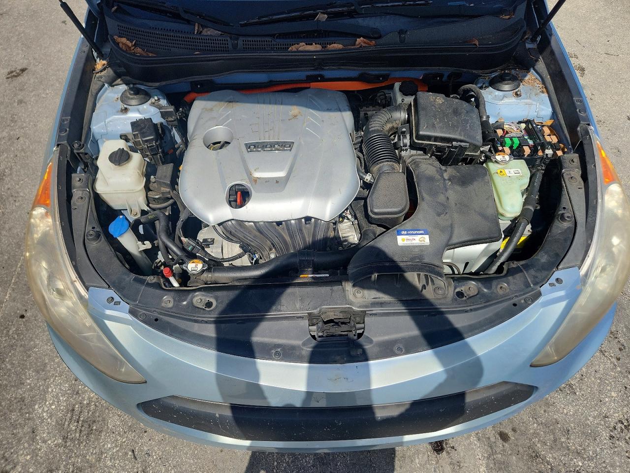 2015 Hyundai Sonata Hybrid Limited Blue vin: KMHEC4A41FA120023