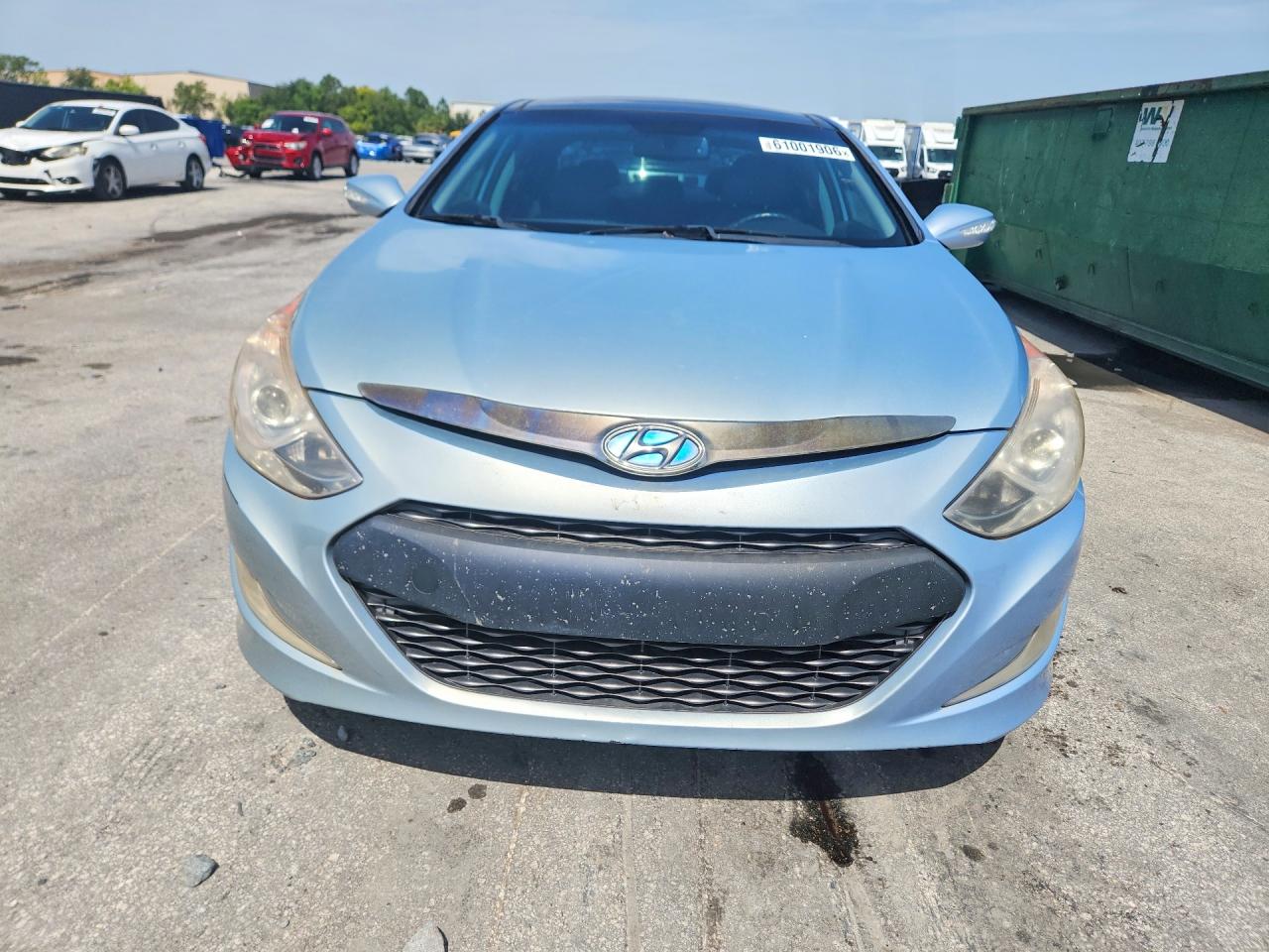 2015 Hyundai Sonata Hybrid Limited Blue vin: KMHEC4A41FA120023