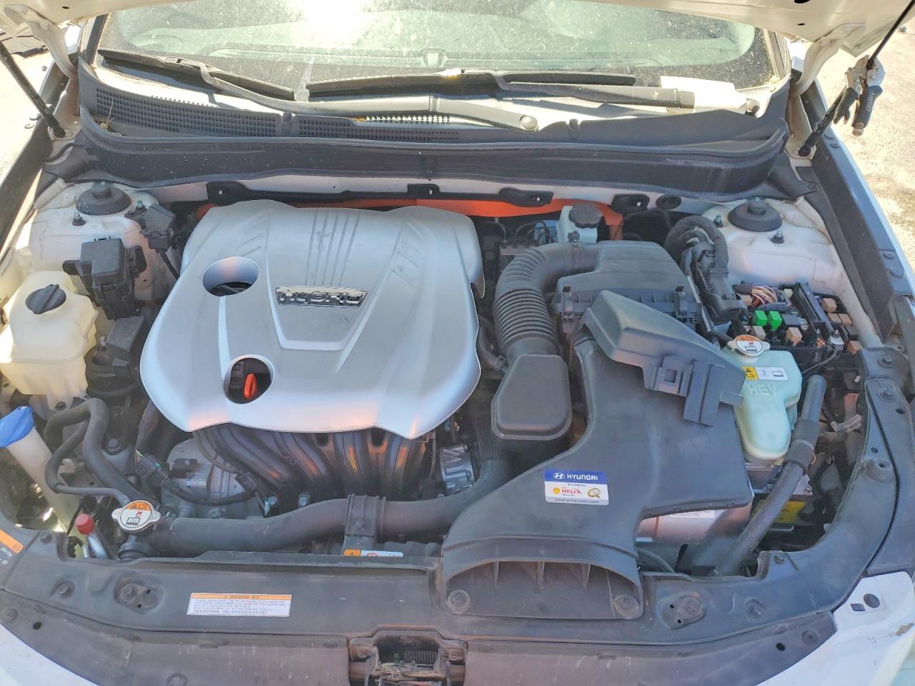 2015 Hyundai Sonata Hybrid Limited Белый vin: KMHEC4A41FA120331