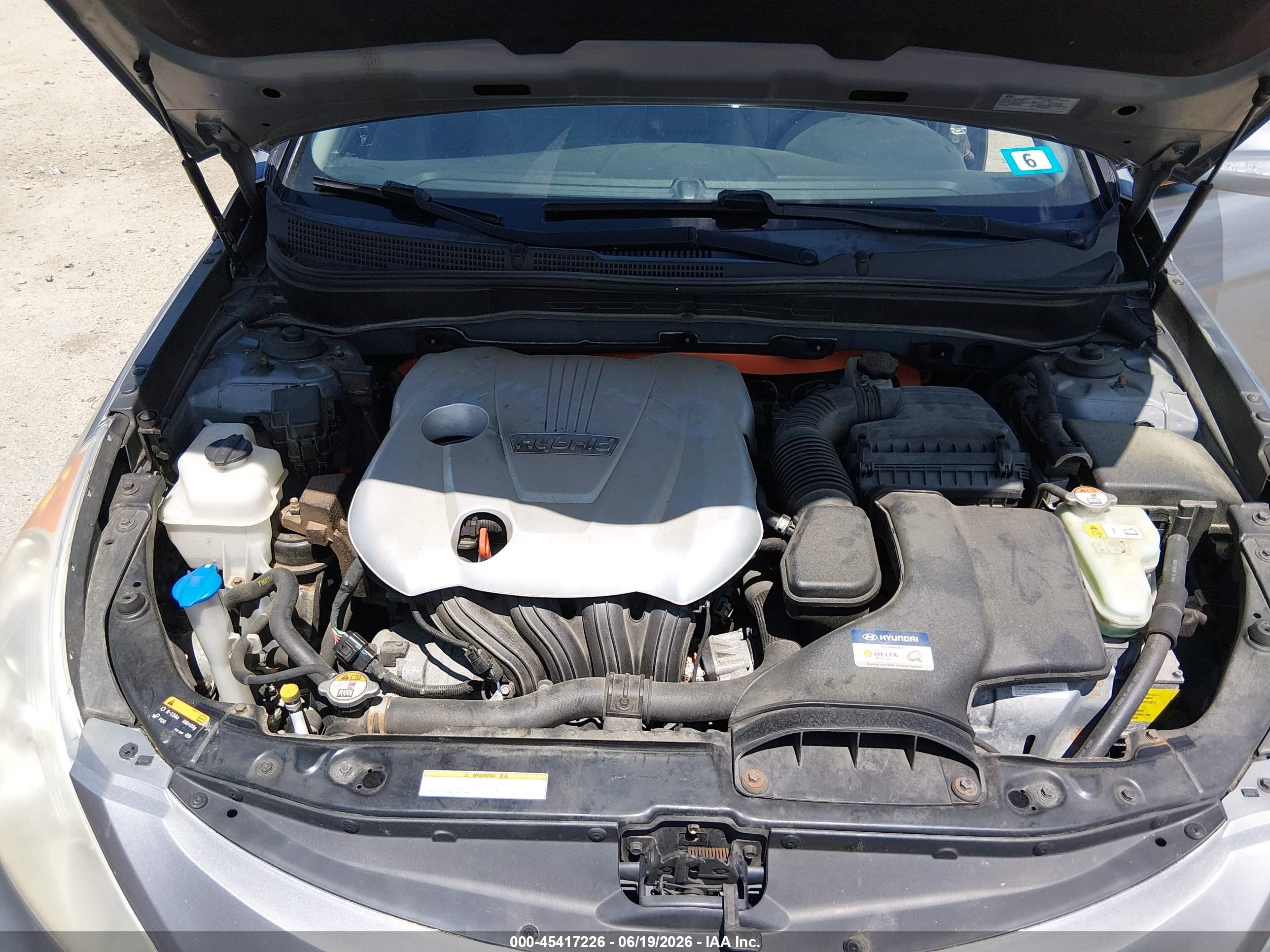 2015 Hyundai Sonata Hybrid Limited Серебряный vin: KMHEC4A41FA126422