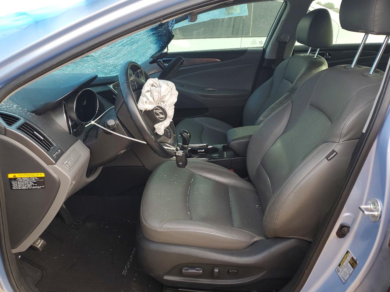 2015 Hyundai Sonata Hybrid Limited Blue vin: KMHEC4A41FA129708