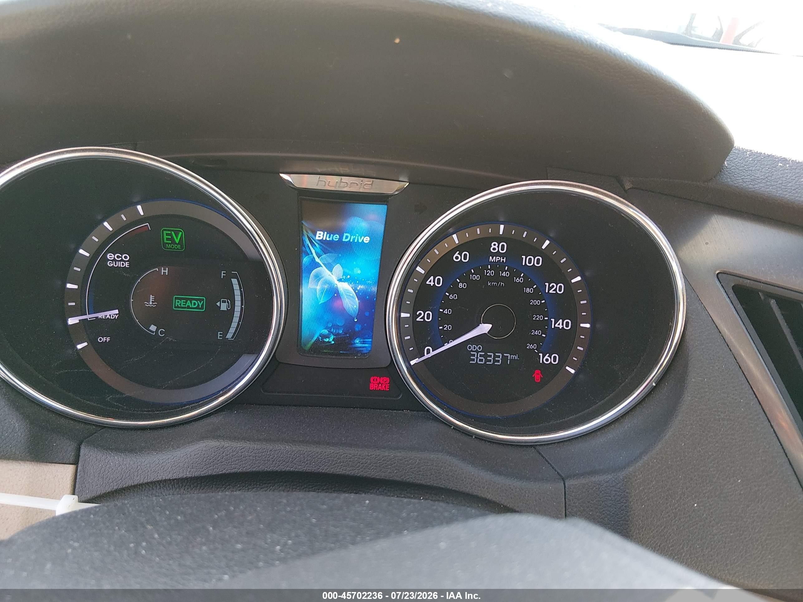 2015 Hyundai Sonata Hybrid   White vin: KMHEC4A41FA133080
