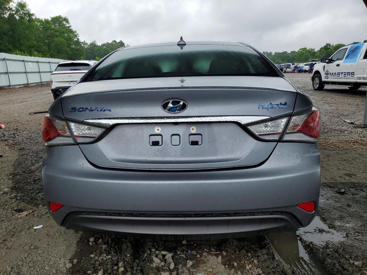 2015 Hyundai Sonata Hybrid Base Silver vin: KMHEC4A41FA134195