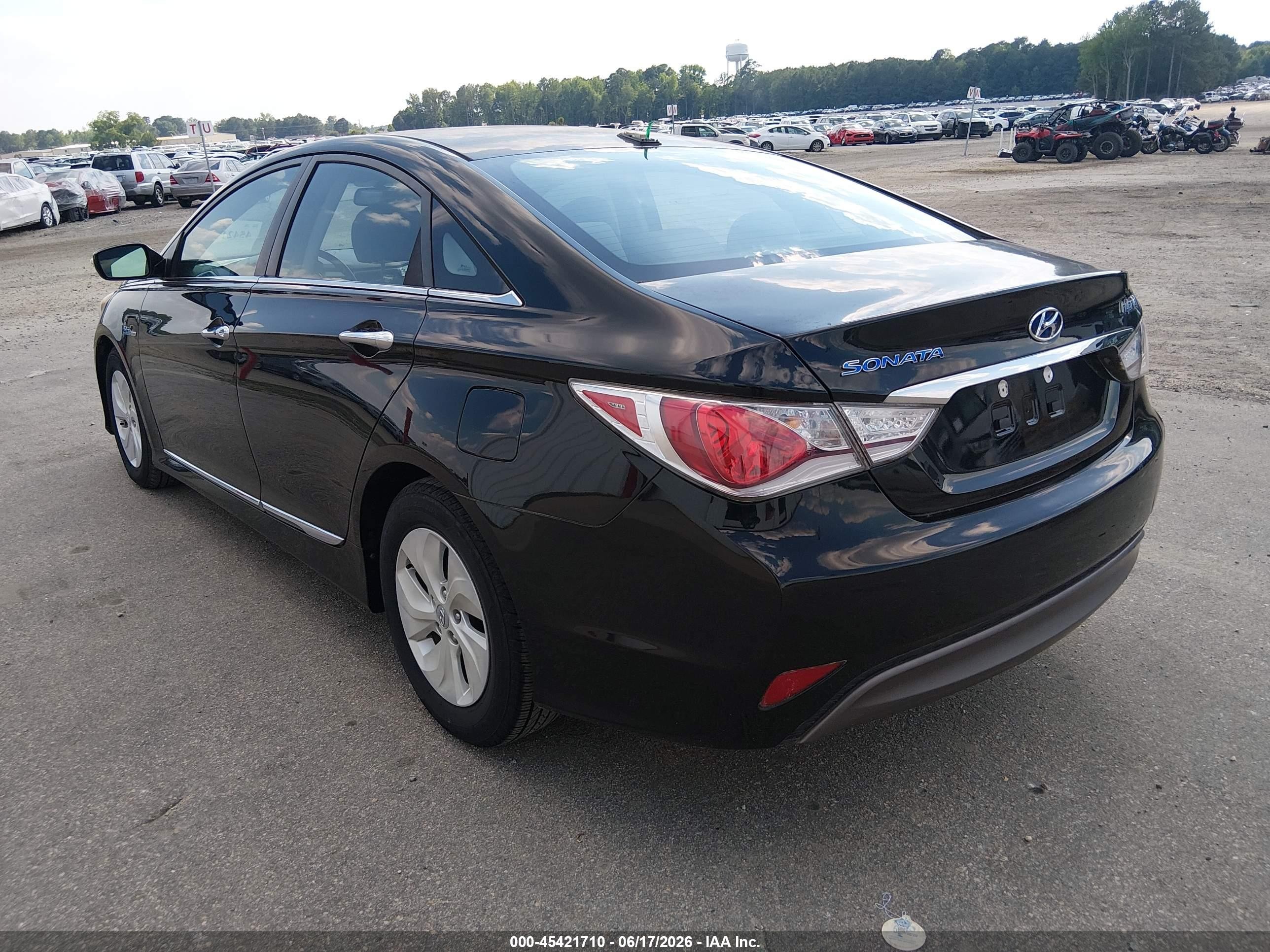 2015 Hyundai Sonata Hybrid   Black vin: KMHEC4A41FA134200