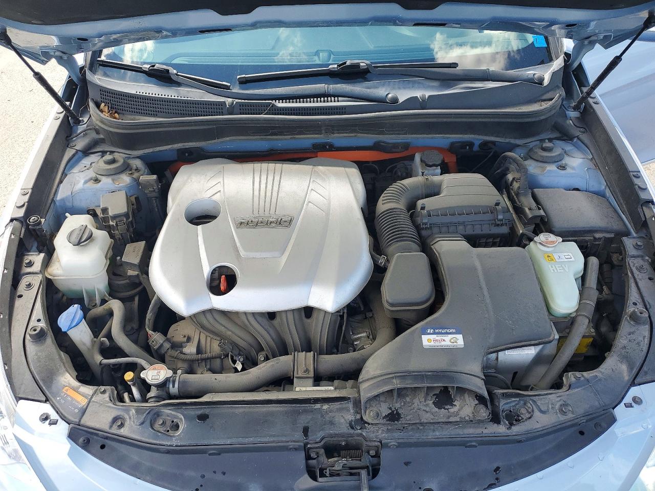 2015 Hyundai Sonata Hybrid Base Blue vin: KMHEC4A41FA134908