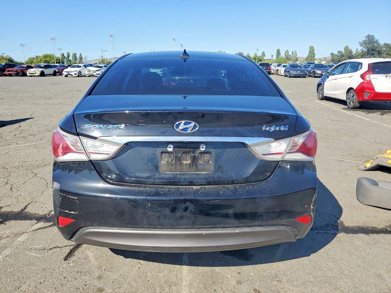 2015 Hyundai Sonata Hybrid Base Black vin: KMHEC4A41FA134956