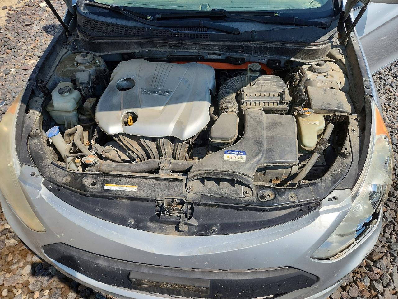 2011 Hyundai Sonata Hybrid Серебряный vin: KMHEC4A42BA003464
